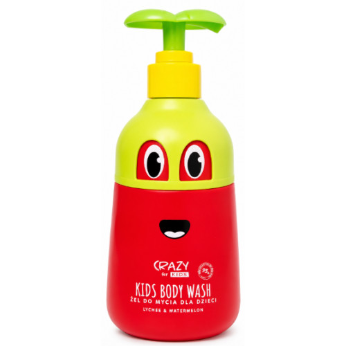Гель для купання з ароматом лічі та кавуна Crazy for Kids Washing Gel Lychee & Watermelon HiSkin, 500 мл